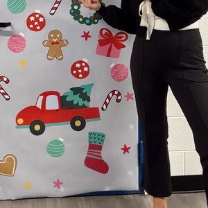 Black High-Waist Straight Pants